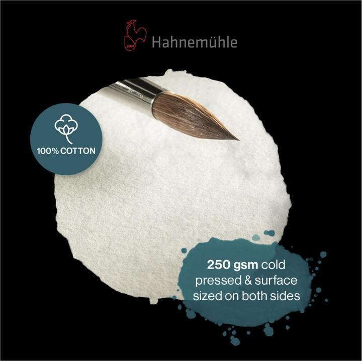 Productafbeelding Hahnemühle Aquarelboek A 5 staand formaat 60 pagina's 250 g (A5, Hardcover)