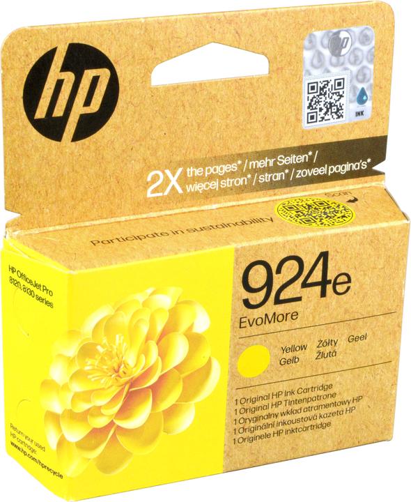 Produktbild HP 4K0U9NE#CE1 924e EvoMore OJ PRO Tinte yellow 800Seiten (Y)