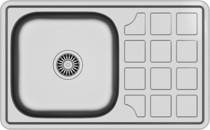 Produktbild Steiner LOUIS 111 Steinsteel 1 bowl linen sink with siphon without