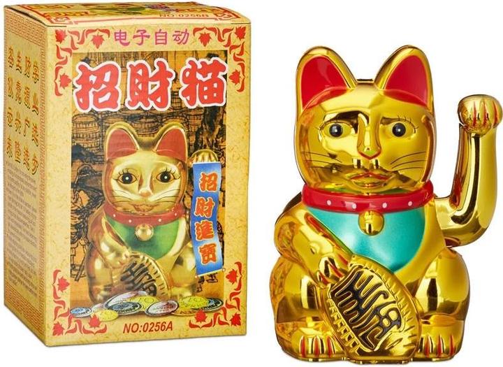 Immagine prodotto Relaxdays Gatto Maneki Neko Winky (10 x 8 x 16 cm)