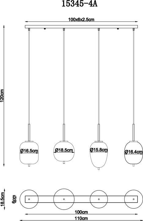 Actual product image Globo Blacky (E14)
