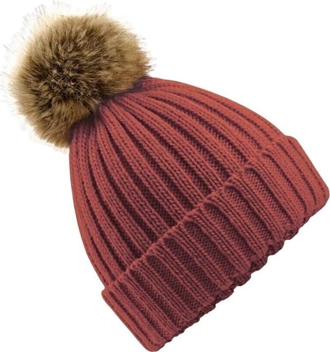 Actual product image Beechfield Knitted Hat With Pom Pom (One size)