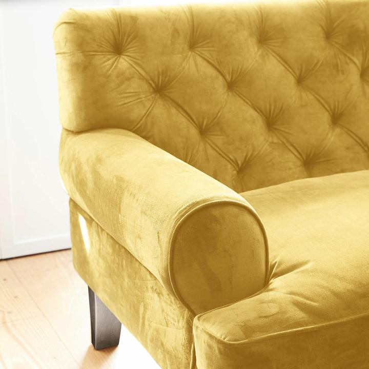 Actual product image Loberon Carme sofa yellow