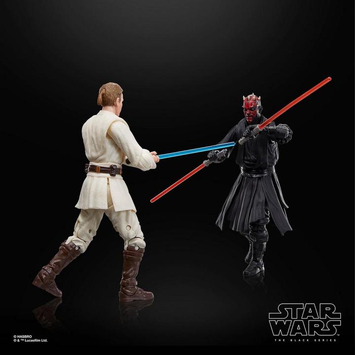 Actual product image Hasbro Star Wars Episode I Black Series 3-pack Qui-Gon Jinn, Darth Maul, Obi-Wan Kenobi