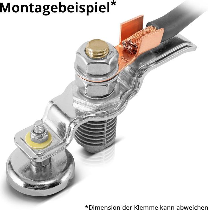 Image du produit Stahlwerk Borne de masse magnétique et borne de terre EC-200 ST pouvant supporter jusqu'à 200A