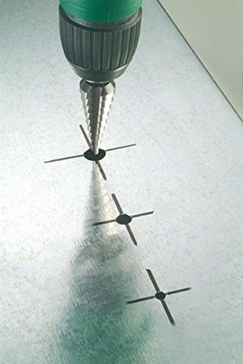 Produktbild Bosch Professional Zubehör Stufenbohrer HSS-AlTiN, 6 - 37 mm, 10 mm, 93 mm, 12 Stufen (10 mm)