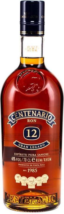 Actual product image Ron Centenario Gran Legado 12 Años Rum with case (1 x 70 cl)