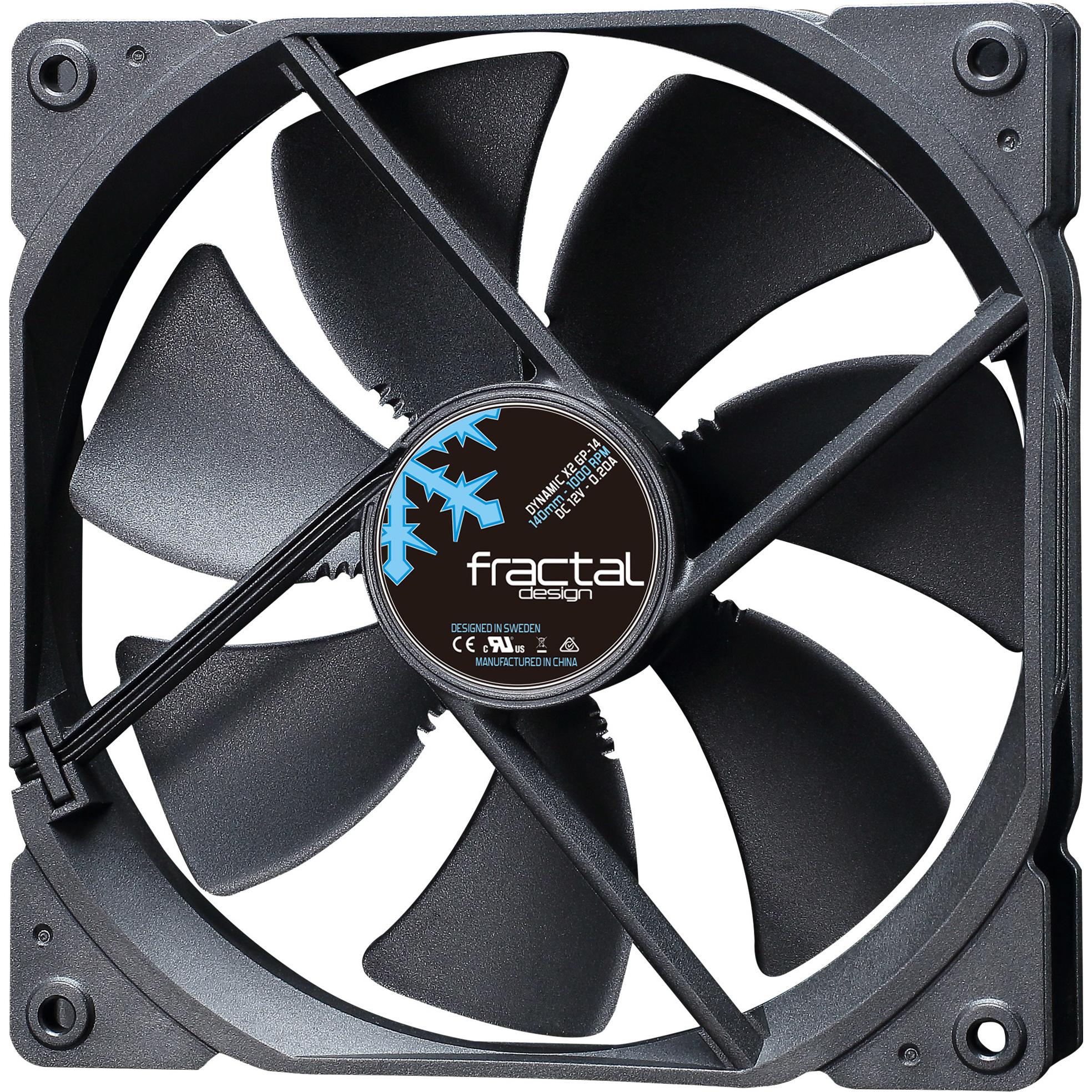 Fractal Dynamic X2 GP-14 (140 mm, 1 x), PC Lüfter, Schwarz