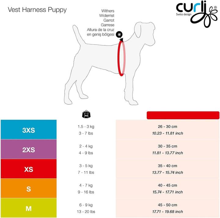 Actual product image Curli Harness Air-Mesh (M, Dog, General)