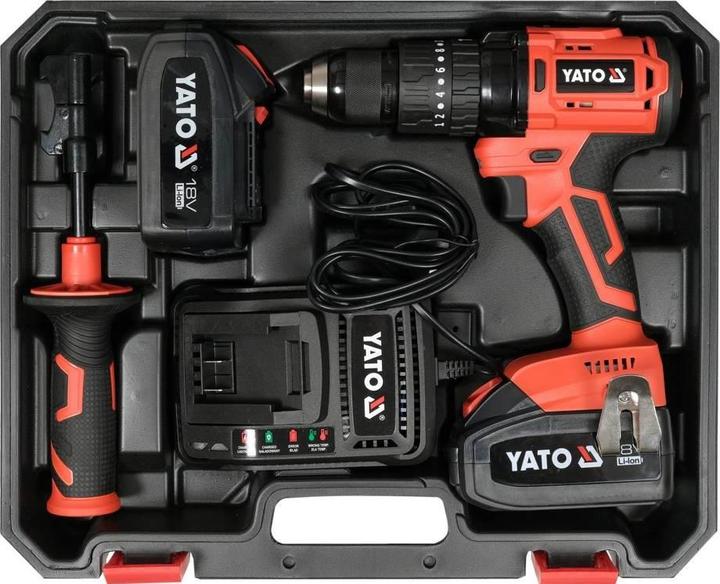 Produktbild Yato WIERTARKO-WKRĘTARKA UDAROWA 18V LI-ION 82791 / 2x3,0Ah 75Nm / SILNIK BEZSZCZOTKOWY