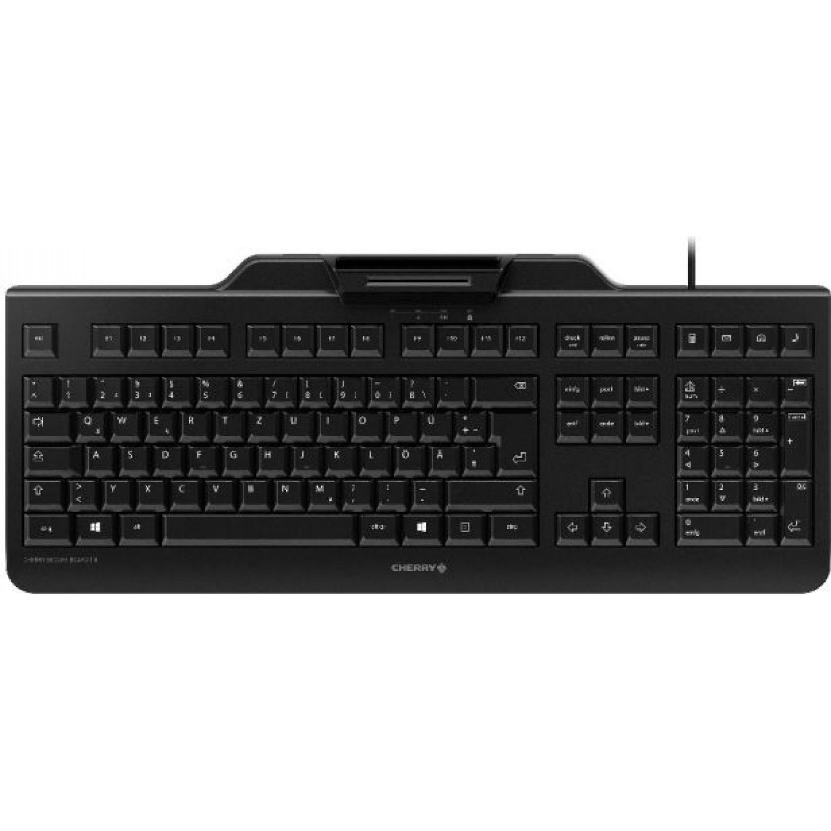 CHERRY Secure Board (DE, Kabelgebunden), Tastatur, Weiss