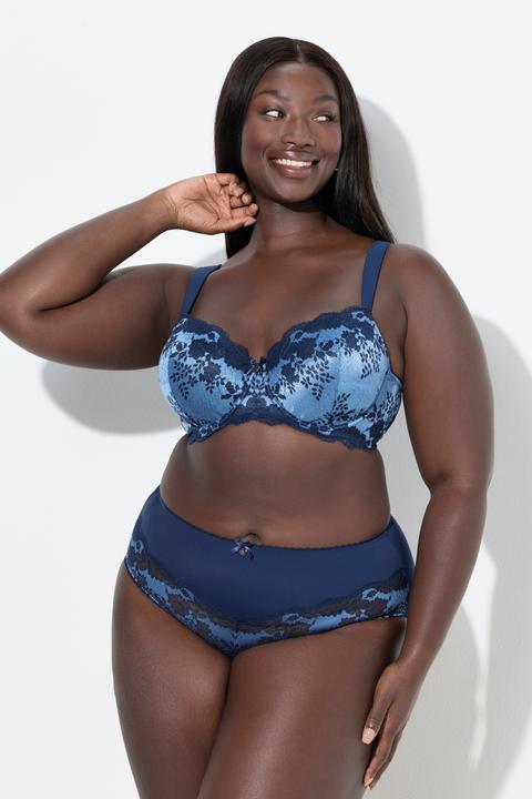 Actual product image Ulla Popken Shimmering Lace Underwire Bra (105 E)