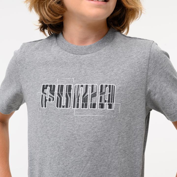 Produktbild Decathlon T-Shirt Kinder Baumwolle - Print grau (140)