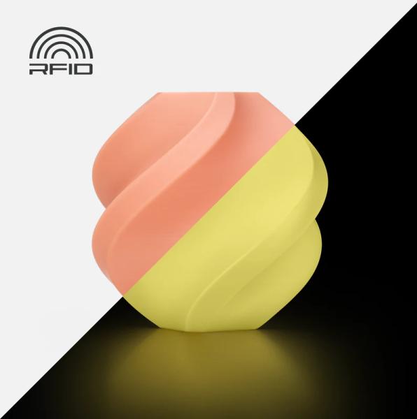Bambu Lab PLA Glow - Orange - 1.75mm (PLA, 1.75 mm, 1000 g, Orange)