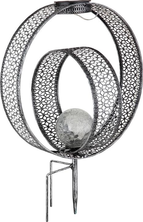Produktbild Globo Solarleuchte Metall Silberfarben, 1xled (IP44)
