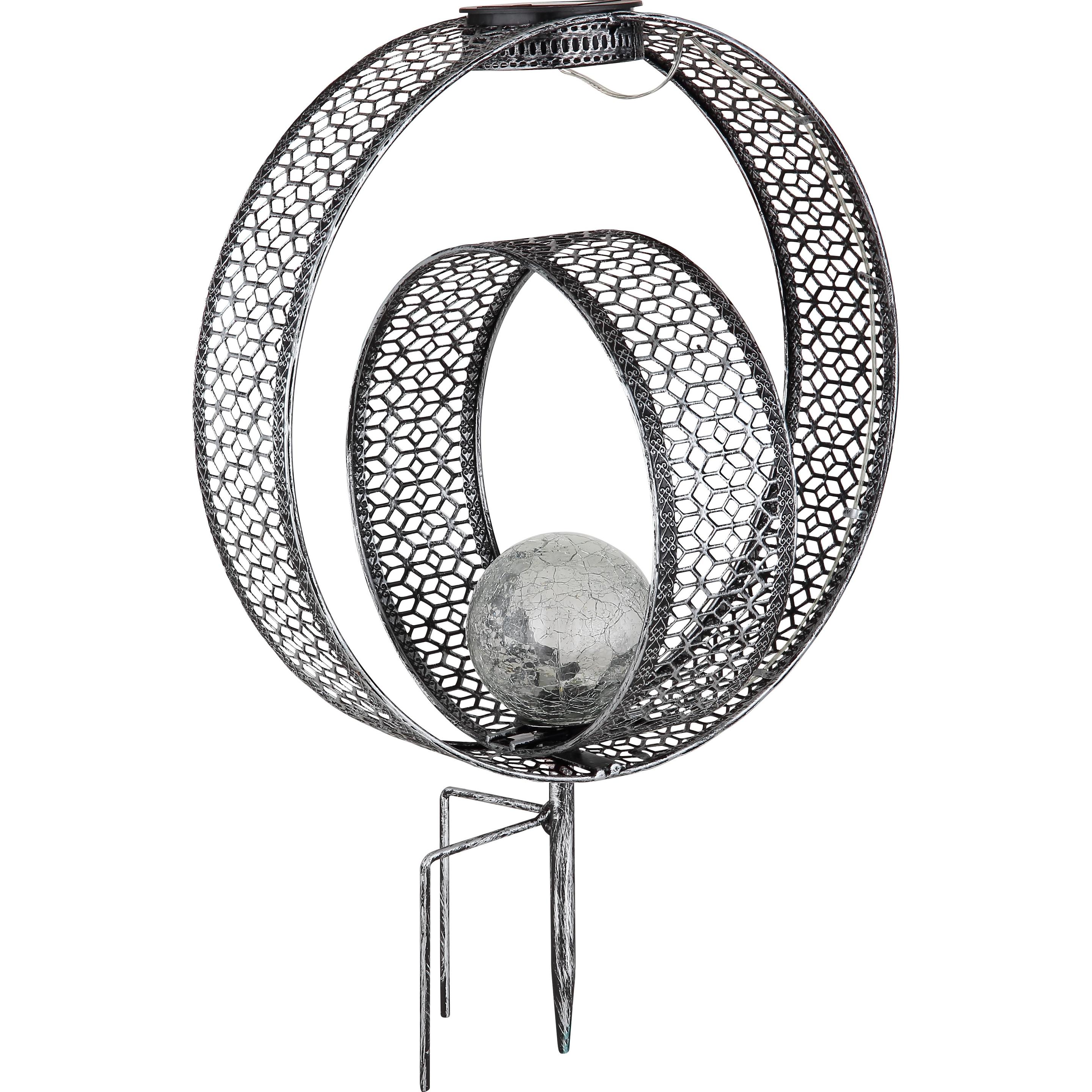 Thumbnail - Globo, Gartenbeleuchtung, Solarleuchte Metall Silberfarben, 1xled (IP44)