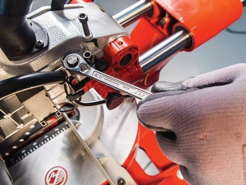 Produktbild HAZET Knarren Ring-Maulschlüssel Satz 606/6-1 ∙ Aussen Doppel-Sechskant-Tractionsprofil ∙ 21 - 32 ∙ … (21 mm, 22 mm, 24 mm, 27 mm, 30 mm, 32 mm)