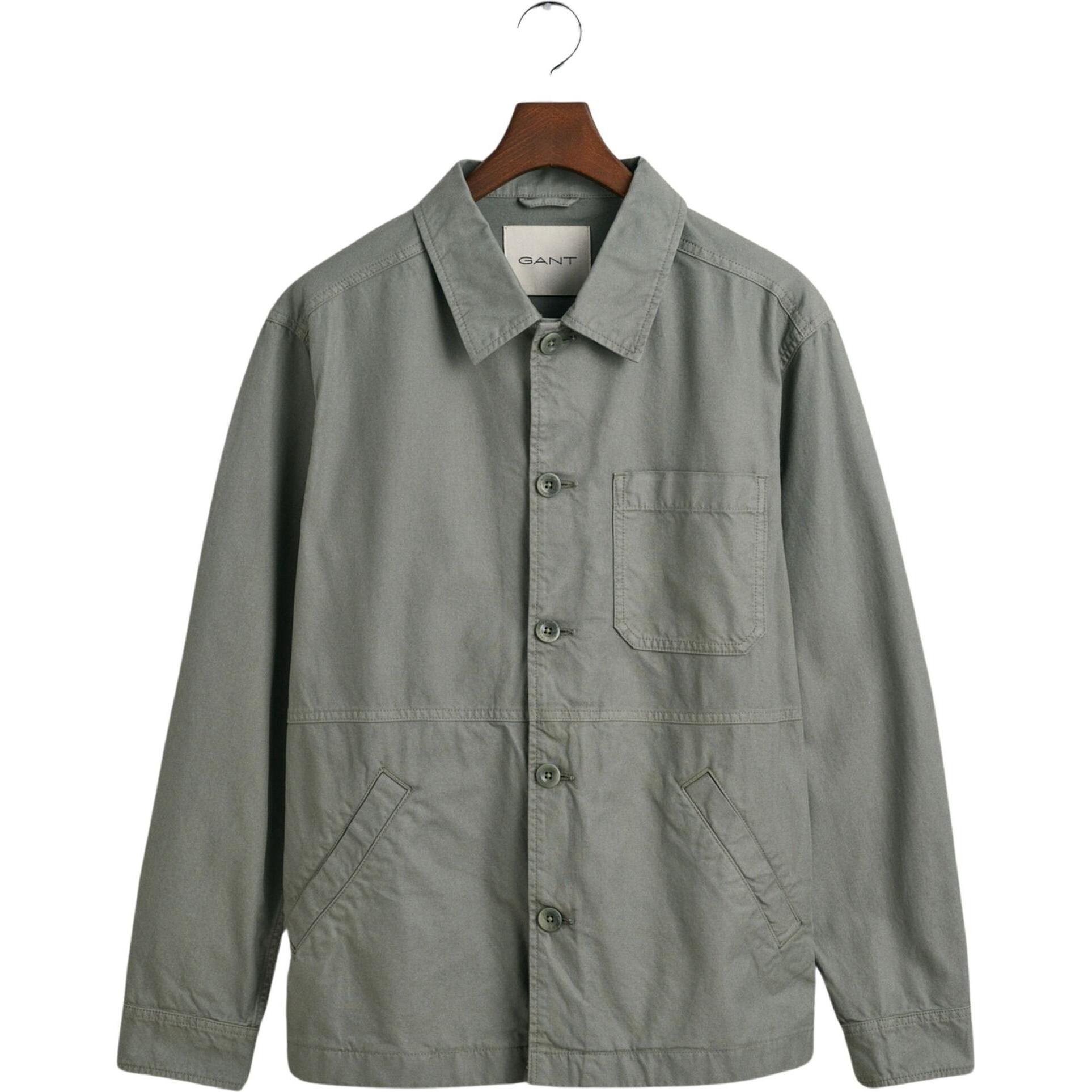 GANT, Herren, Hemd, überhed garent-dyed, Grün, (M)