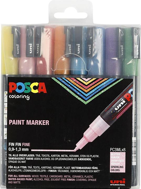 Actual product image Posca Uni PC-3M (8x)