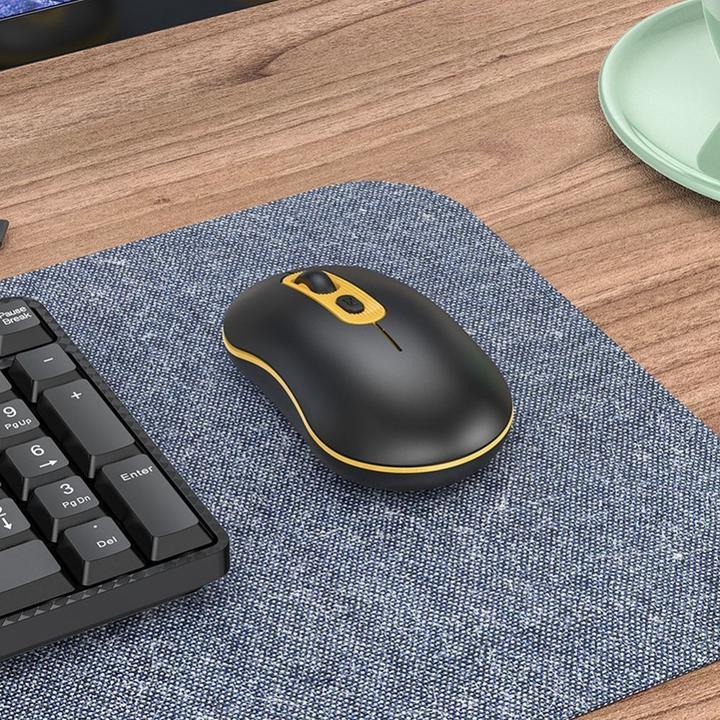 Produktbild Hoco - Wireless Mouse (GM21) - 2.4G, with Adjustable DPI (1000-1600) - Black / Yellow