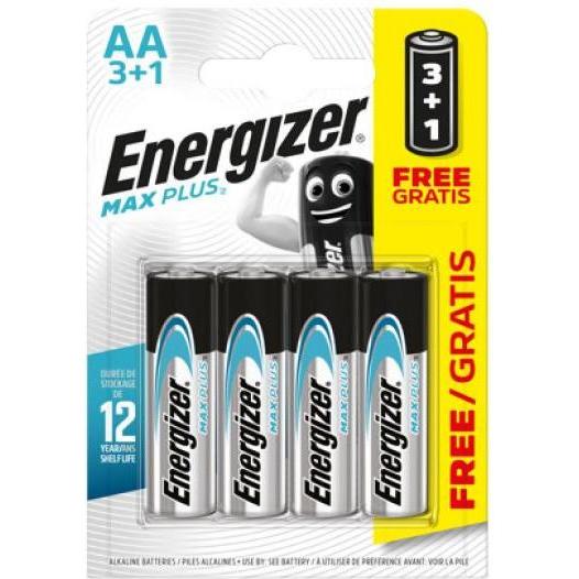 Energizer Batterie MAX PLUS AA B2 1,5 V (4 pz., AA / LR6 / LR06 / Mignon / R6 / R14505), Batterie + pile