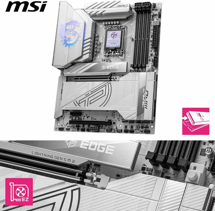 Productafbeelding MSI MPG Z890 EDGE TI WiFi (LGA 1851, Intel Z890, ATX)