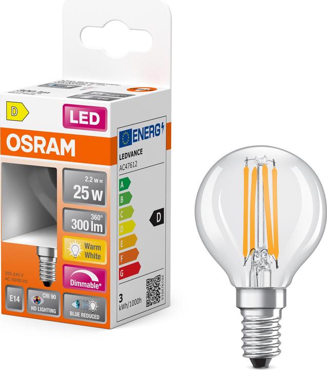 Image du produit Osram LED Superstar Plus Classic P Filament (E14, 300 lm, 6 x)