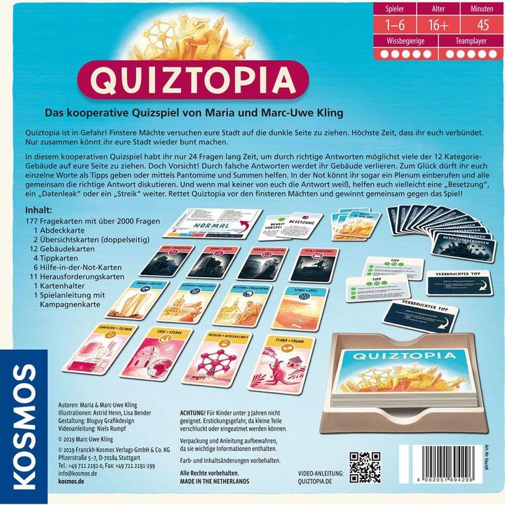 Actual product image Kosmos Quiztopia (German)