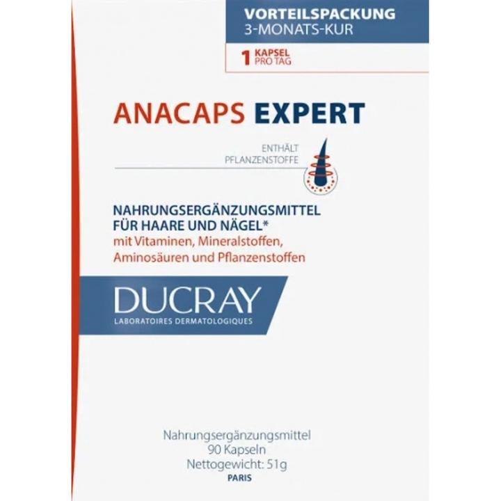 Nährwerte und Zutaten Ducray Anacaps Reactiv (90 Stück, Kapseln, 83 g)