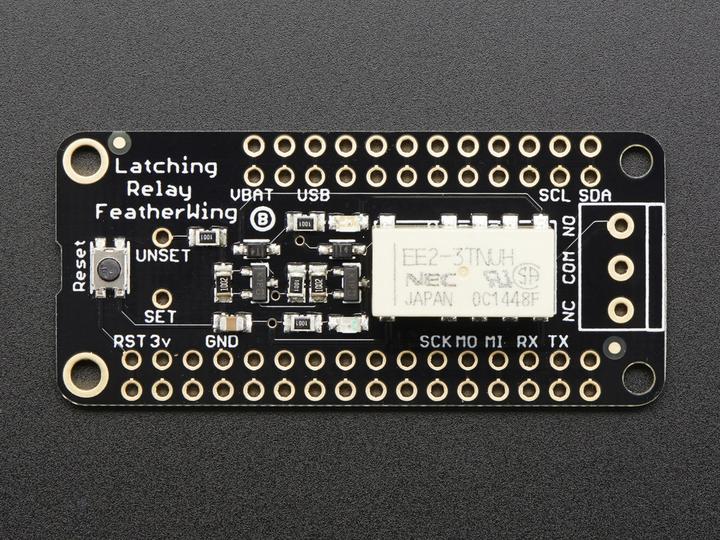 Actual product image Adafruit Non-Latching Mini Relay FeatherWing (Various)