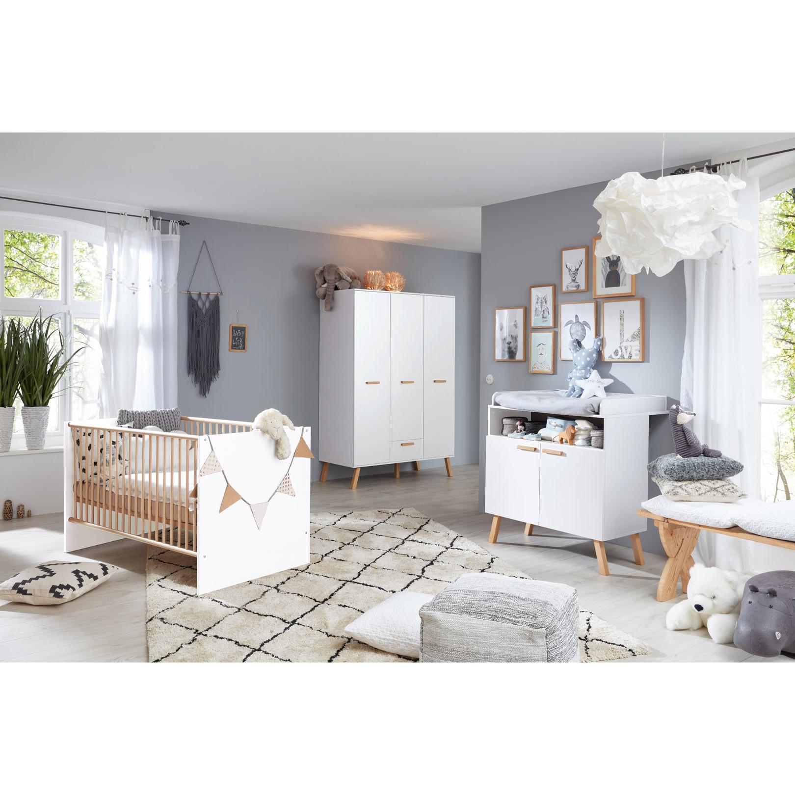 Thumbnail - Ebuy24, Komplett-Babyzimmer, Babyzimmermöbel-Set MatsBaby (Wickelkommode, Babybett)