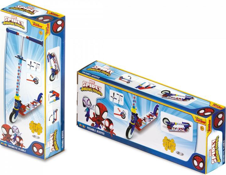 Actual product image Smoby Spidey scooter with brake, foldable