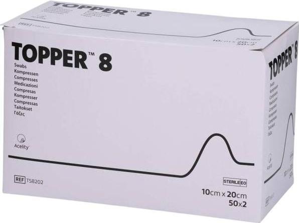 Produktbild Topper 8 NW Kompressen 10x20cm unsteril 200 Stk
