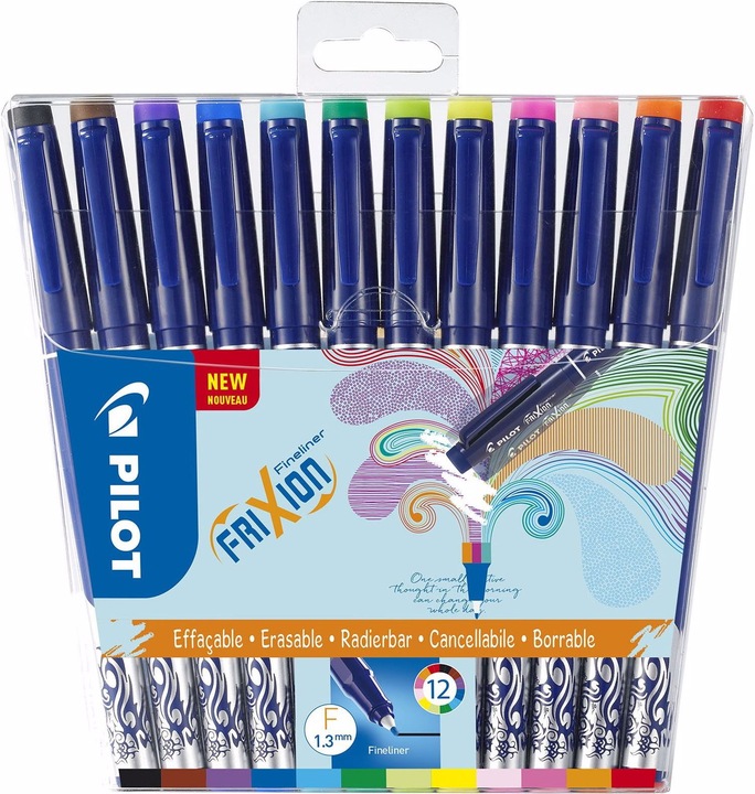 Produktbild Pilot FriXion Fineliner 12er Set (Mehrfarbig, 12 x)