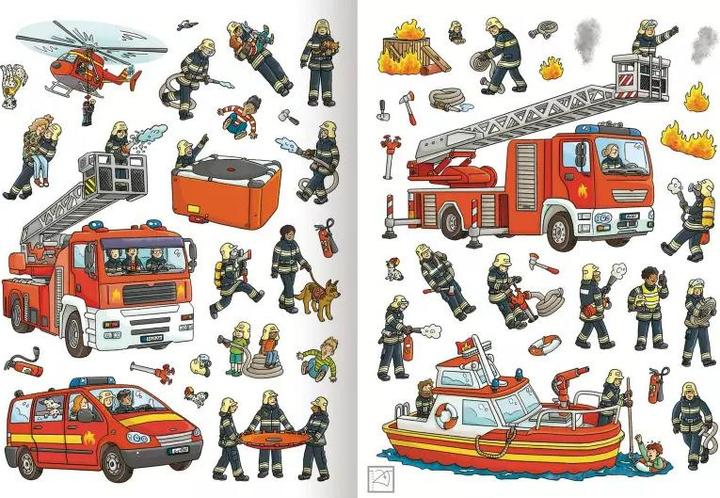 Actual product image Fire brigade and police in action