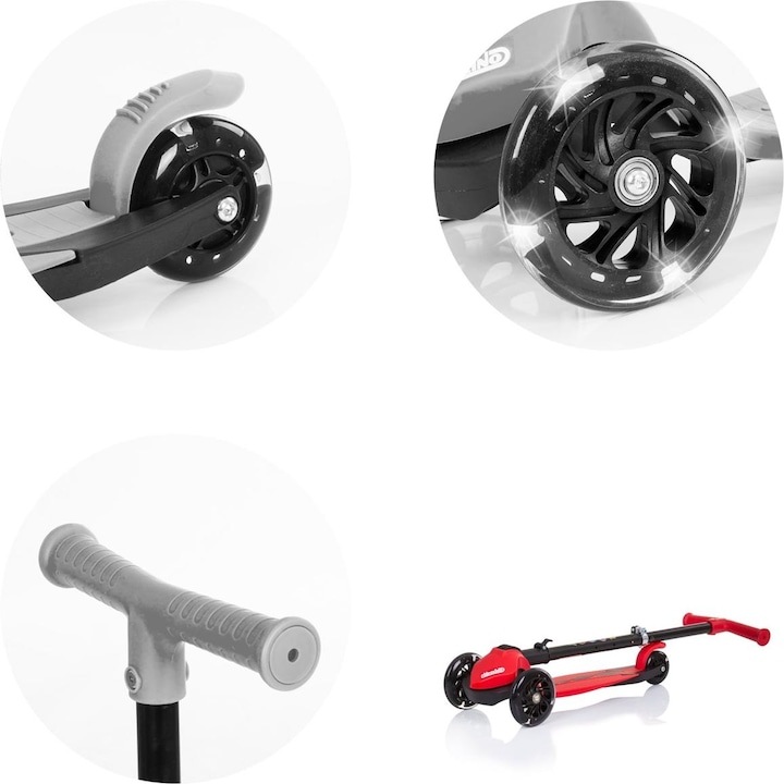 Produktbild Chipolino Kinderroller Robby 3 LED-Räder