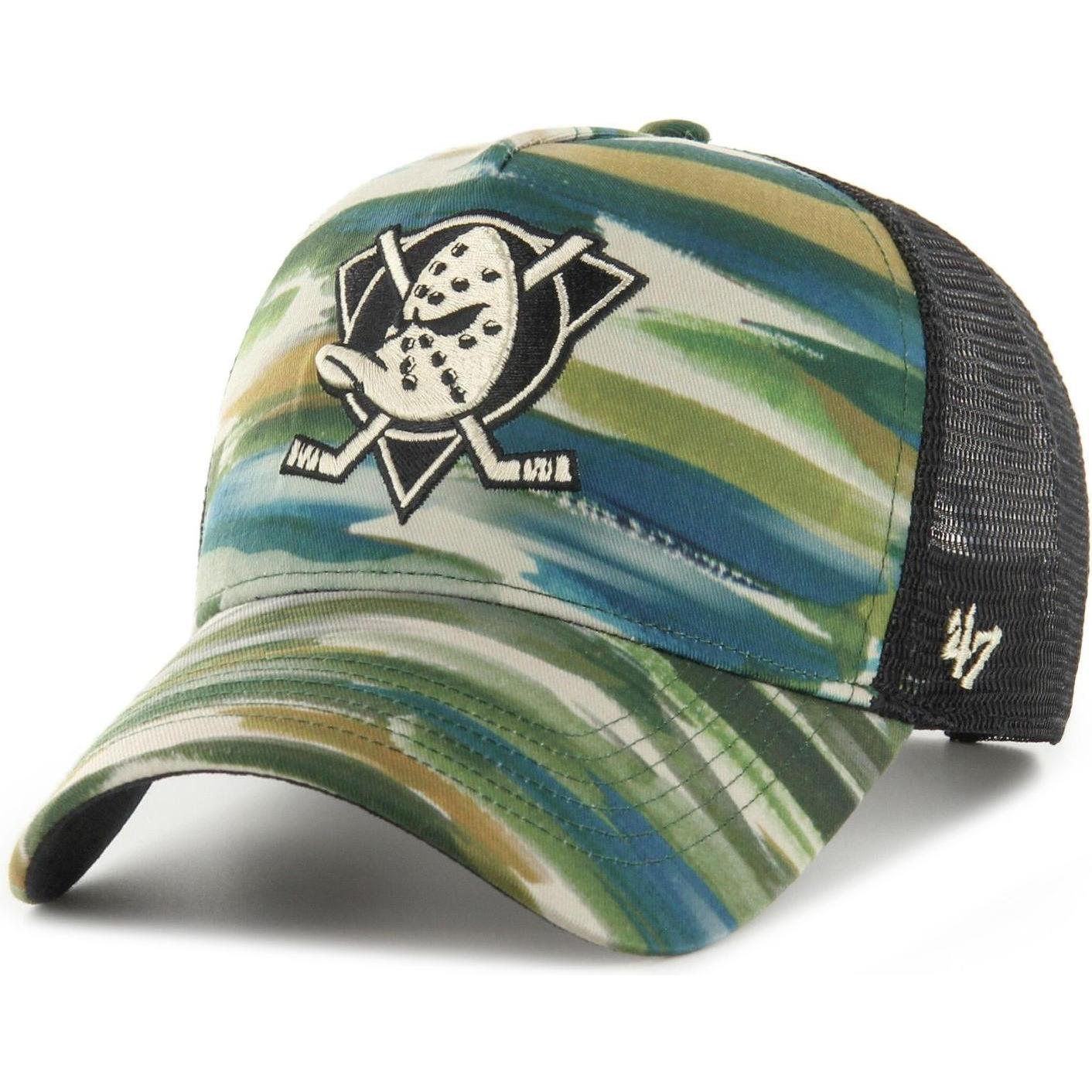 47 Brand, Herren, Cap, Trucker Fisherman Anaheim Ducks, Schwarz, (One Size)