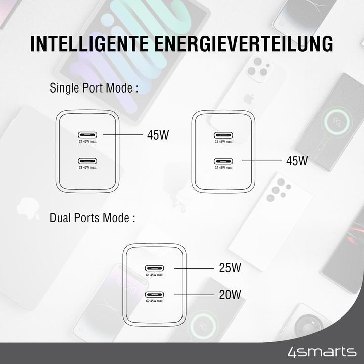 Immagine prodotto 4smarts PDPlug Dual (45 W, 2 porte)