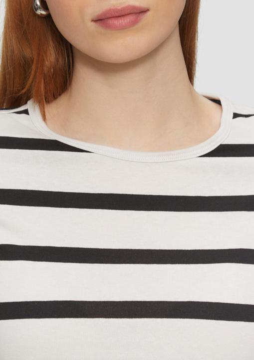 Produktbild S.Oliver T-Shirt Schmales Ringelshirt mit Rundhalsausschnitt (L)