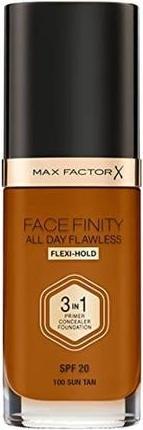 Image du produit Max Factor FACEFINITY ALL DAY FLAWLESS 3 IN 1 fond de teint #100-suntan (W100 Cacao)