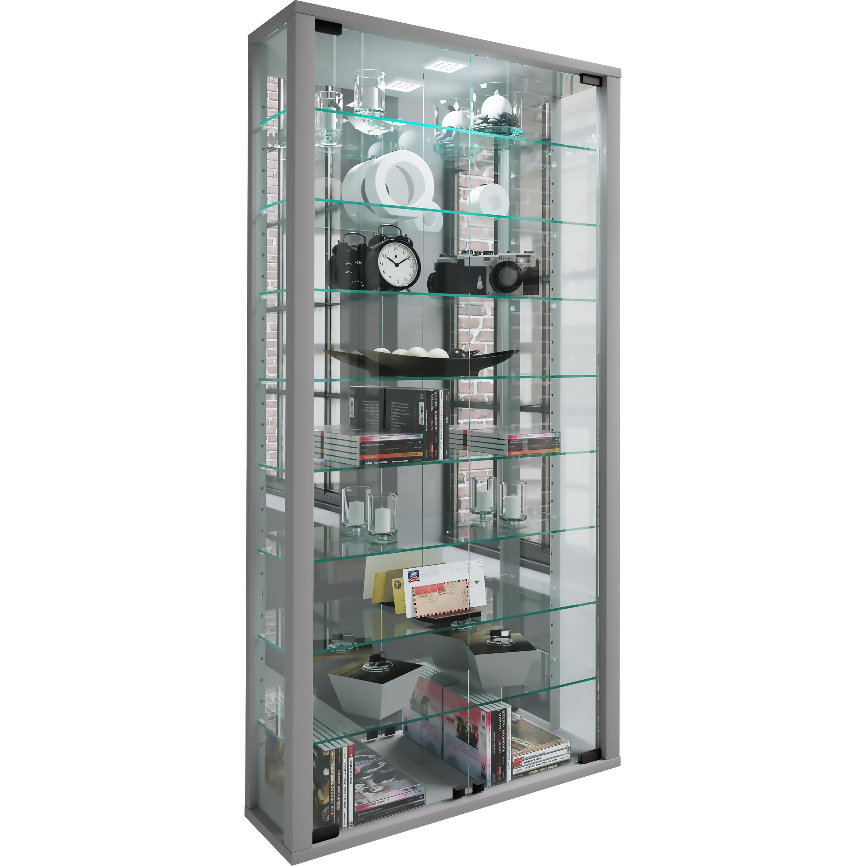 Thumbnail - VCM, Vitrine + Buffetschrank, Wandvitrine Sammelvitrine Glasvitrine Wand Vitrine Regal Schrank Glas Hängevitrine "Vitros...