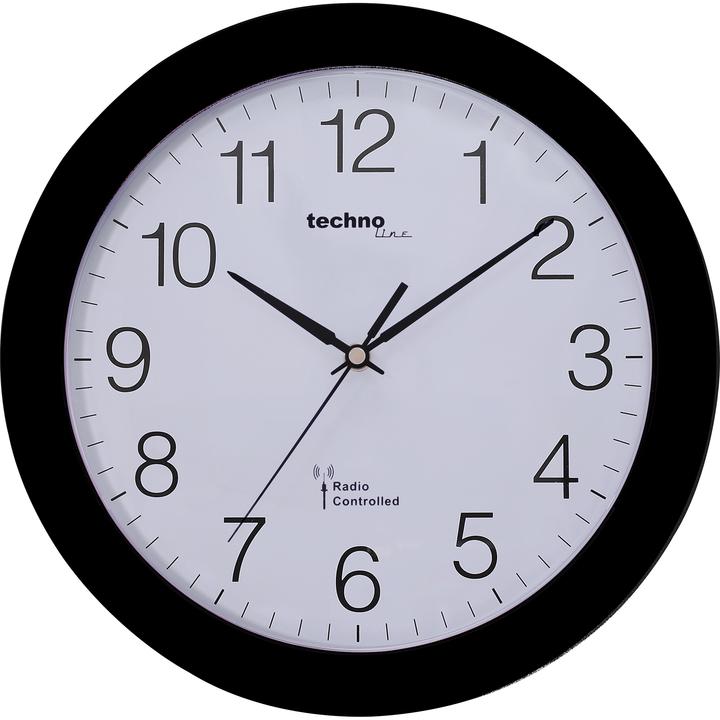 Actual product image Technoline Radio controlled wall clock WT8000 black (30 cm)
