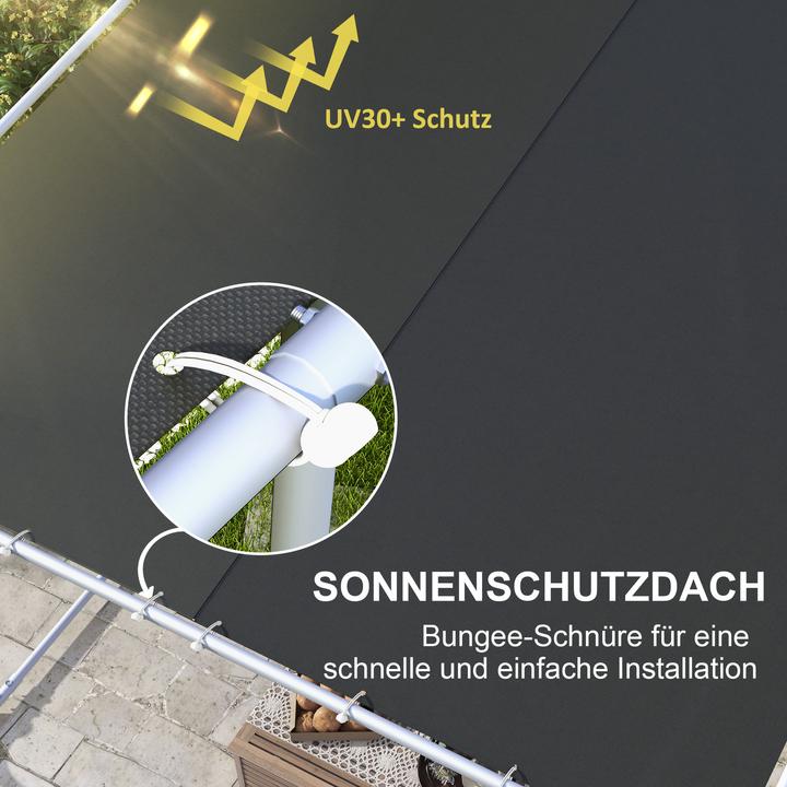 Immagine prodotto Outsunny Pergola con 4 sacchi di sabbia vuoti da riempire (302 cm, 302 cm)