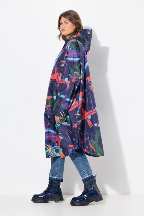 Image du produit Laurasøn Cape de pluie fonctionnelle à capuche, unisexe, motifs (Taille unique)