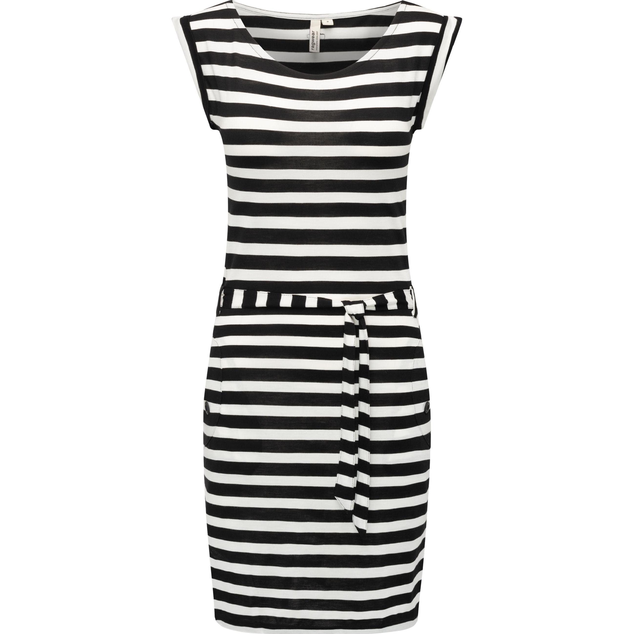 Ragwear, Damen, Kleider, Tagg Stripes, Schwarz, (L)