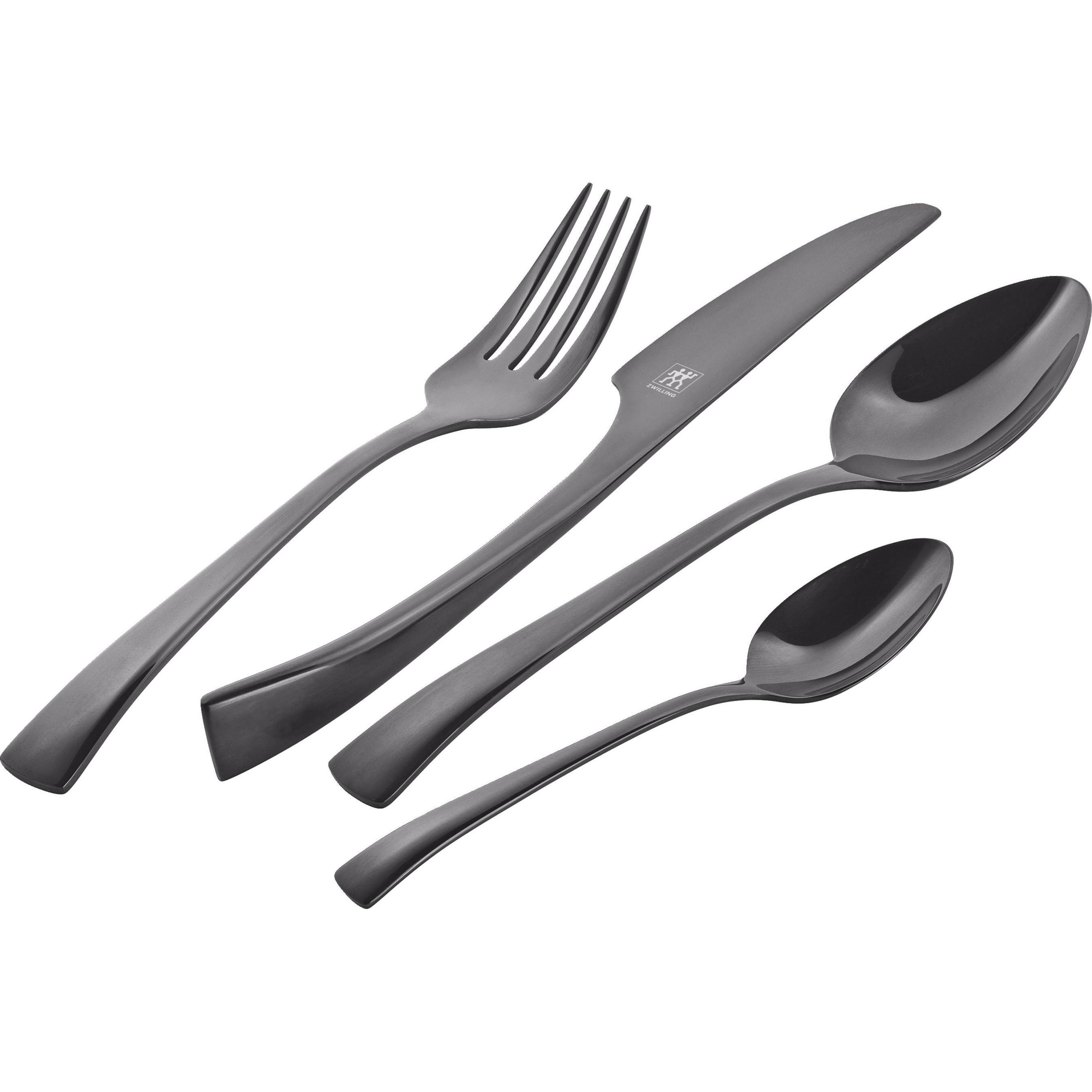Zwilling 30 Pezzi Posate Bellasera Pvd Antracite, Posate, Nero