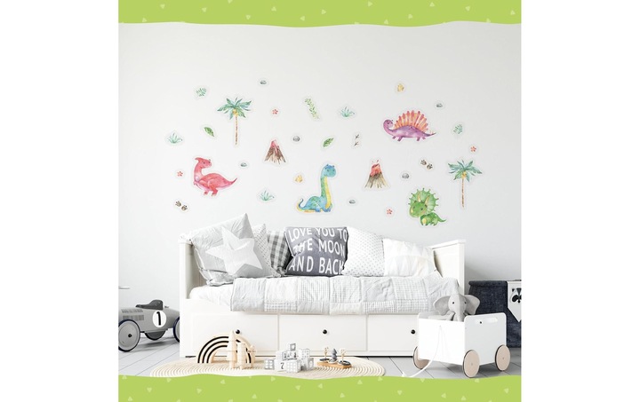 Image du produit Papierdrachen Autocollants muraux - Dinosaures - Set 5 (22 x 30 cm)