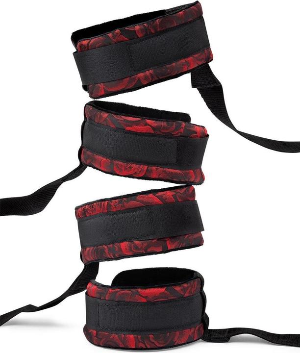 Produktbild Secret Kisses Rosegasm Bed Restraint Kit Black/Red One Size