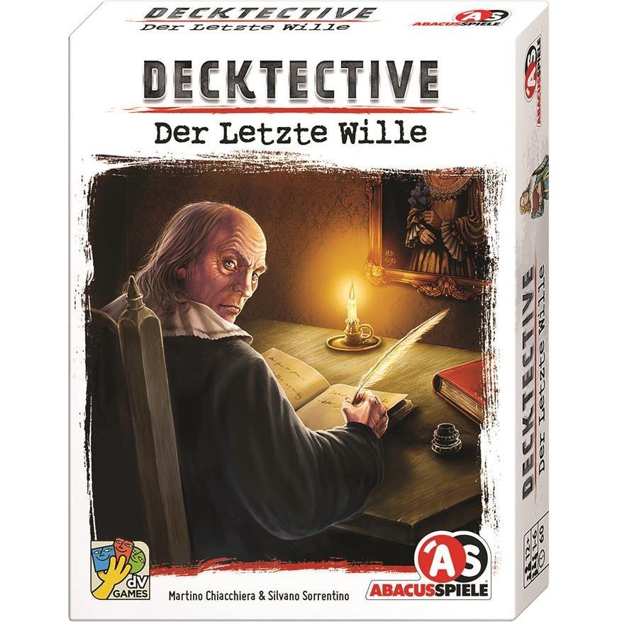 Abacus ABA38214 - Decktective – Der Letzte Wille, Kartenspiel, für 1-6 Spieler, ab 12 Jahren (DE-Ausgabe) (Deutsch)