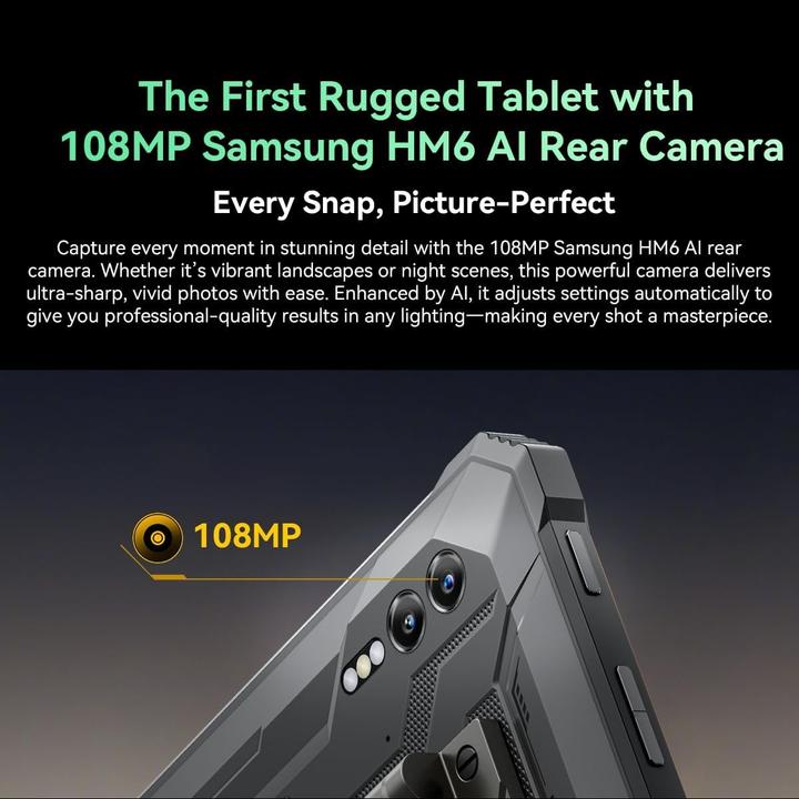 Image du produit Blackview Active 10 Pro (5G, 10.95", 256 Go, Noir)